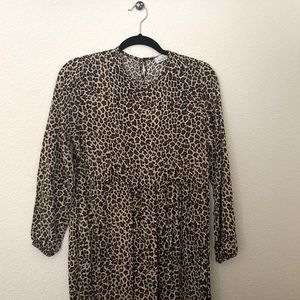 Modanisa Leopard Maxi Dress